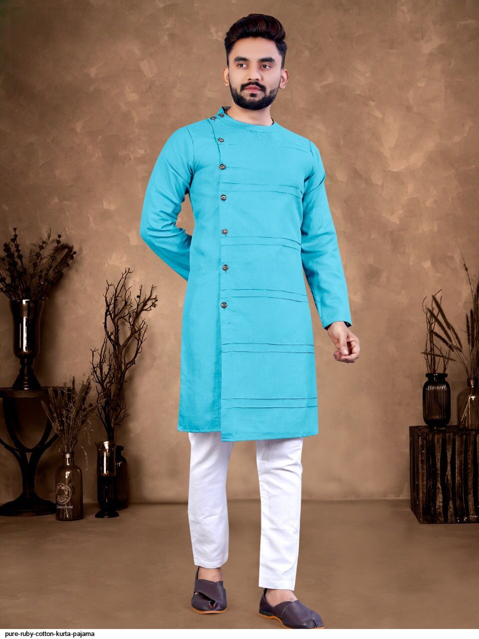 Pure Ruby Cotton kurta pajama