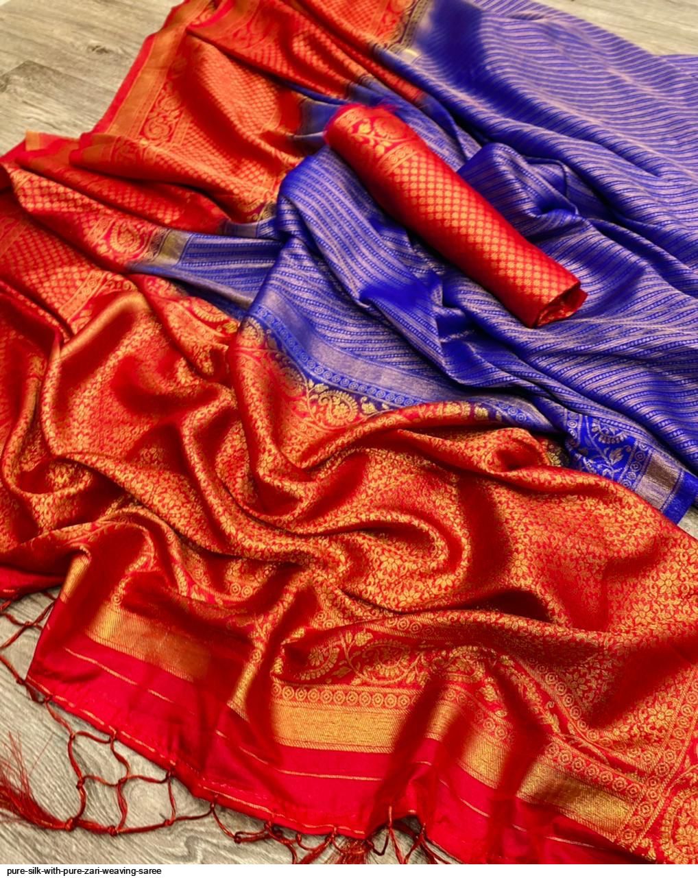 Pure Silk With Pure Zari Weaving Saree