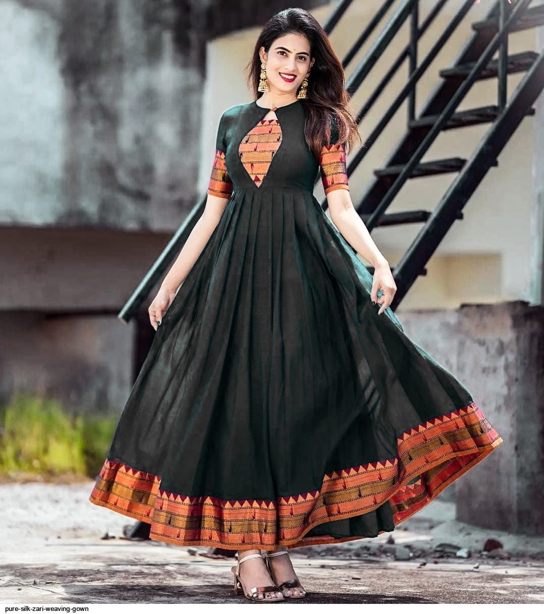 Pure Handloom Raw Silk Lehenga Material – www.vannamayil.com