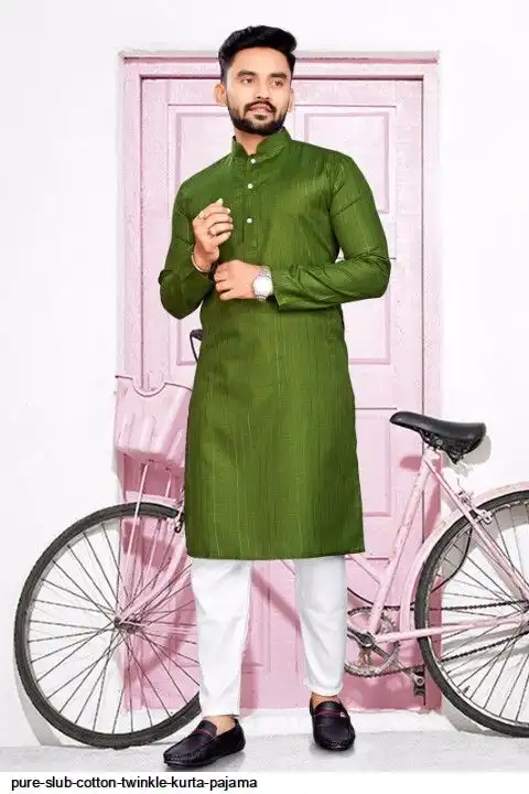 PURE SLUB COTTON TWINKLE KURTA PAJAMA B