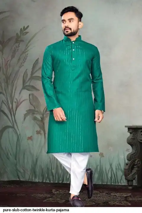 PURE SLUB COTTON TWINKLE KURTA PAJAMA G