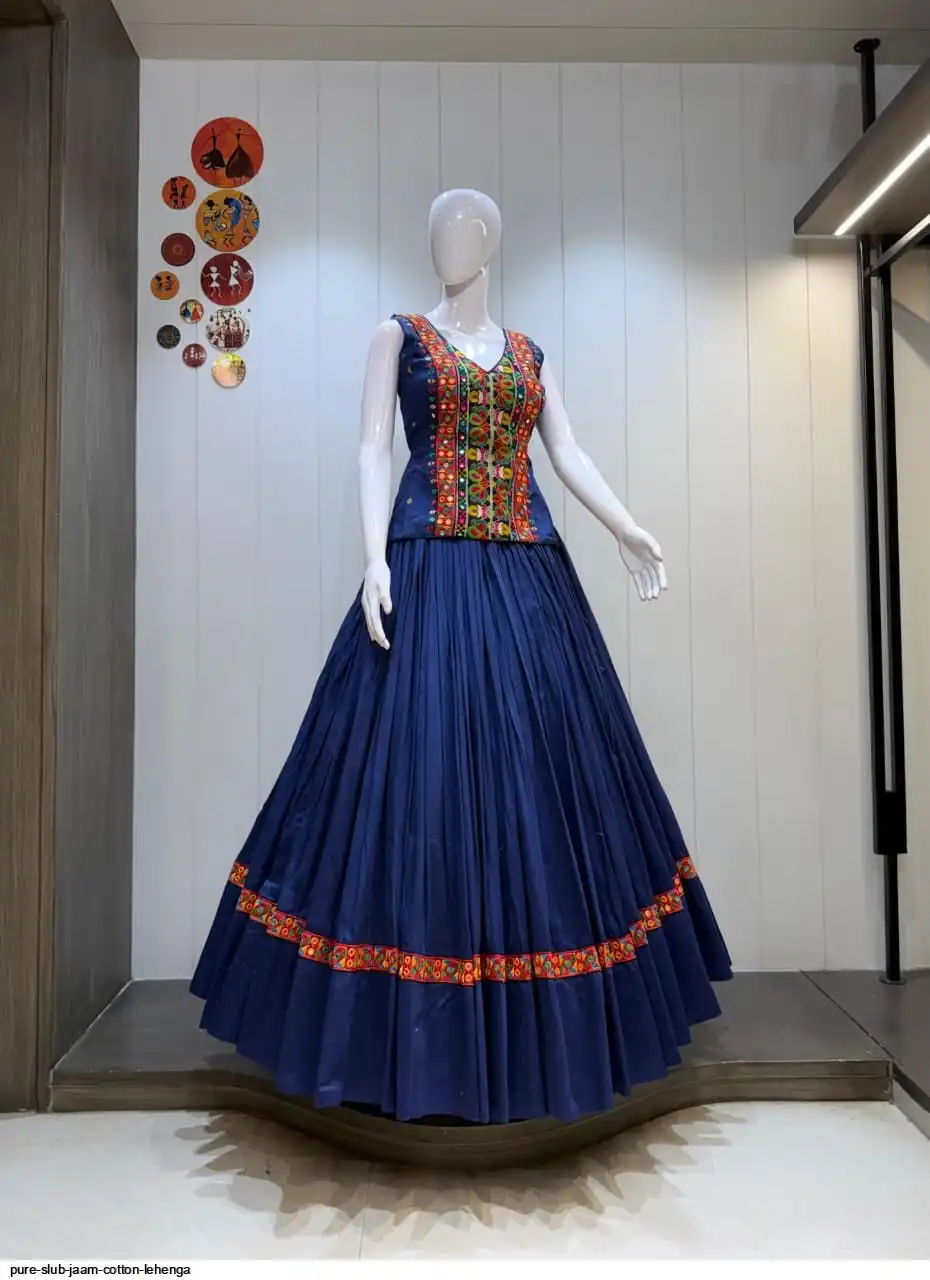 PURE SLUB JAAM COTTON LEHENGA 3