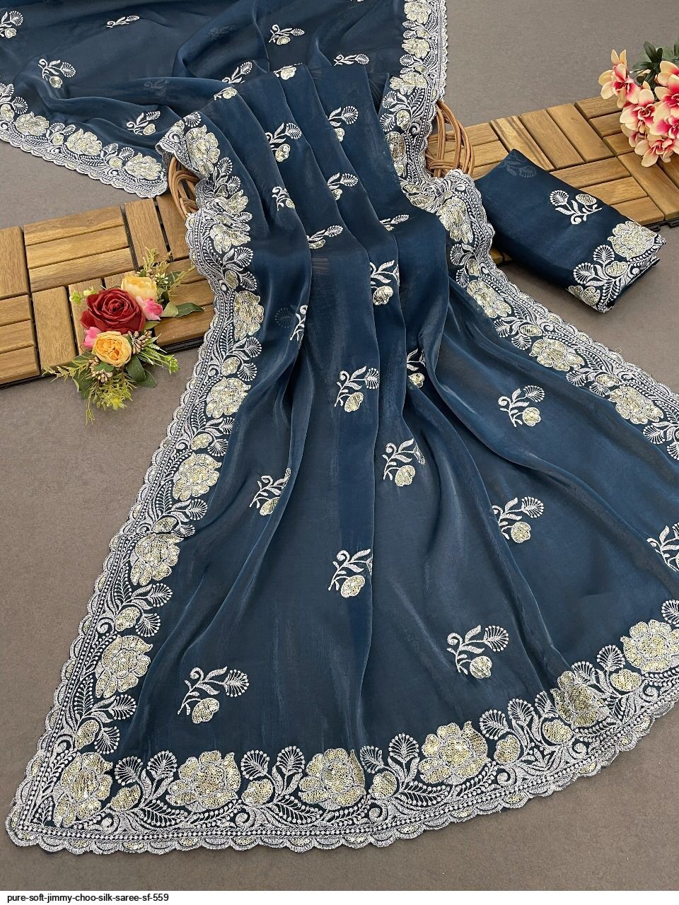 PURE SOFT JIMMY CHOO SILK SAREE SF 559 F