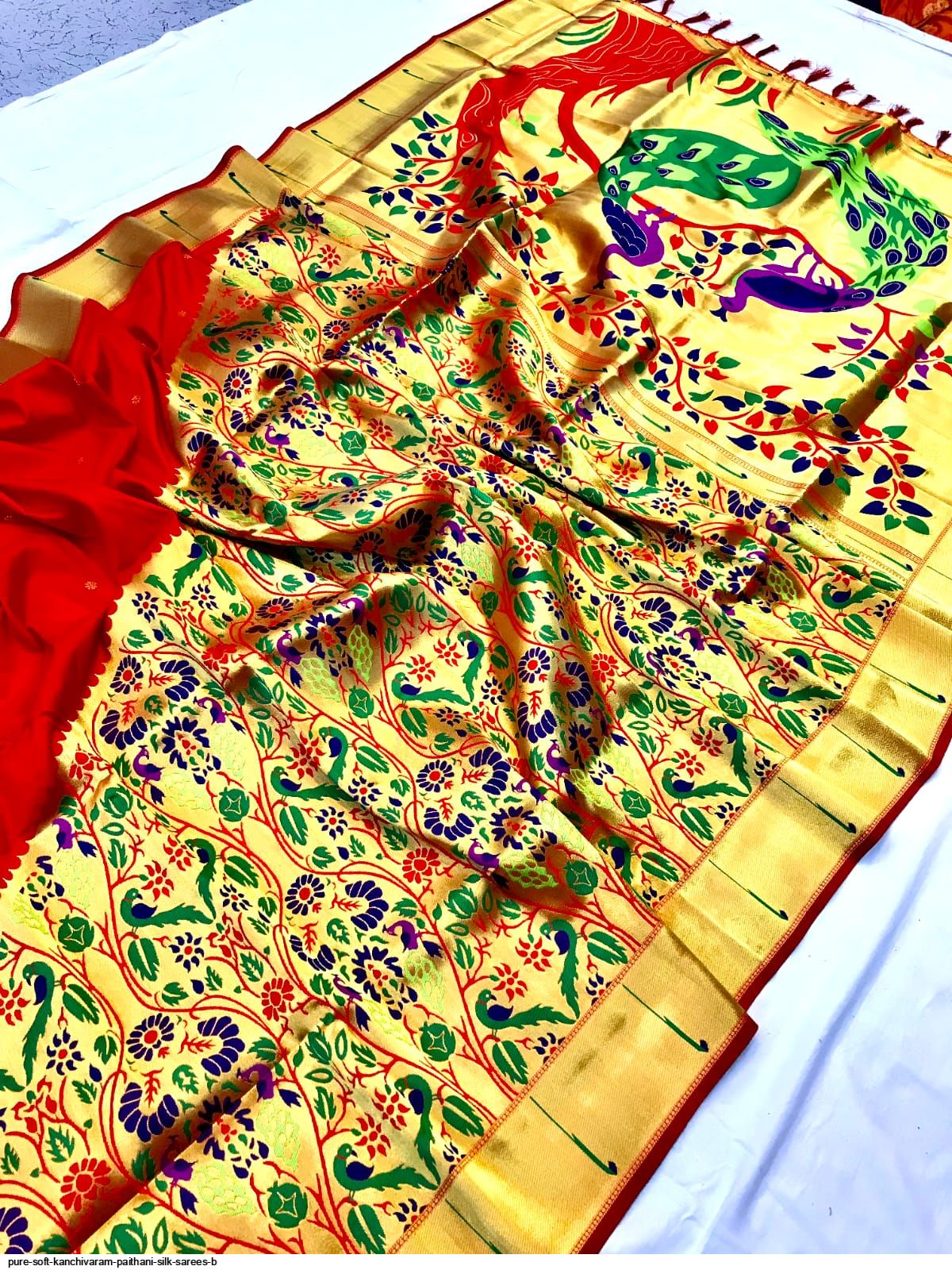 Pure-soft-kanchivaram-paithani-silk-sareeS