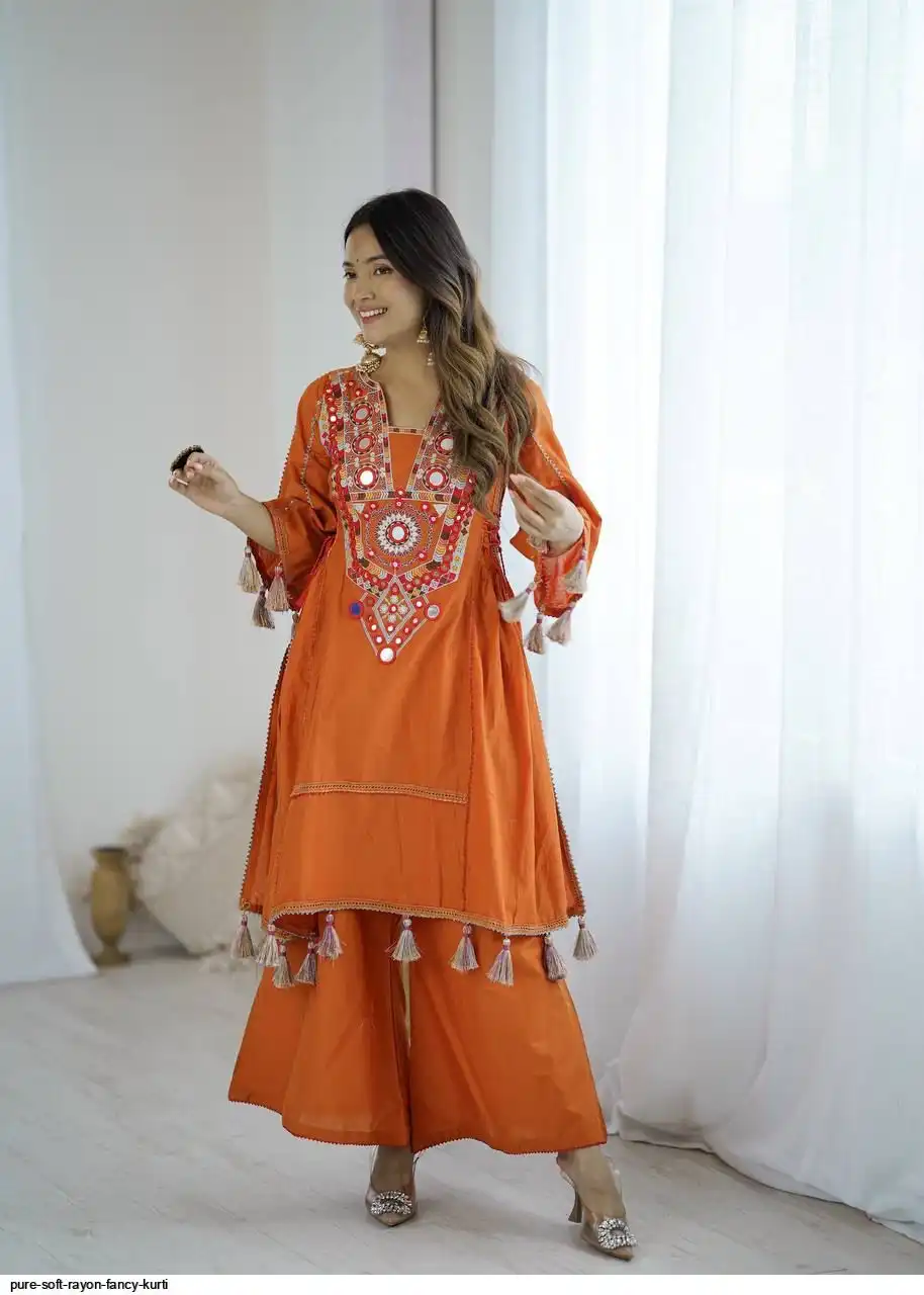 PURE SOFT RAYON FANCY KURTI B