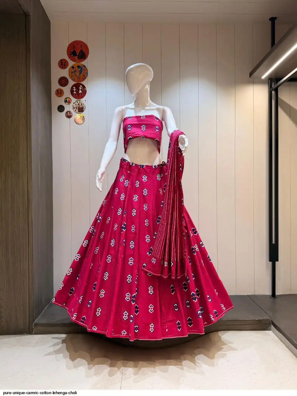 Pure unique camric cotton lehenga choli