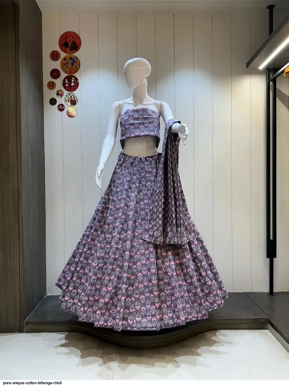 Pure unique cotton lehenga choli