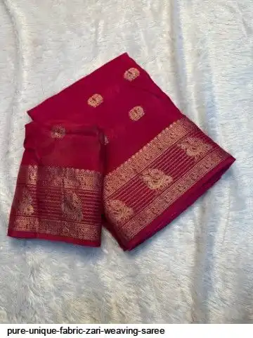 Pure UNIQUE Fabric zari weaving SAREE
