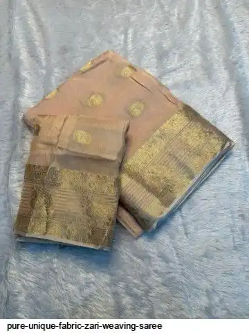 Pure UNIQUE Fabric zari weaving SAREE
