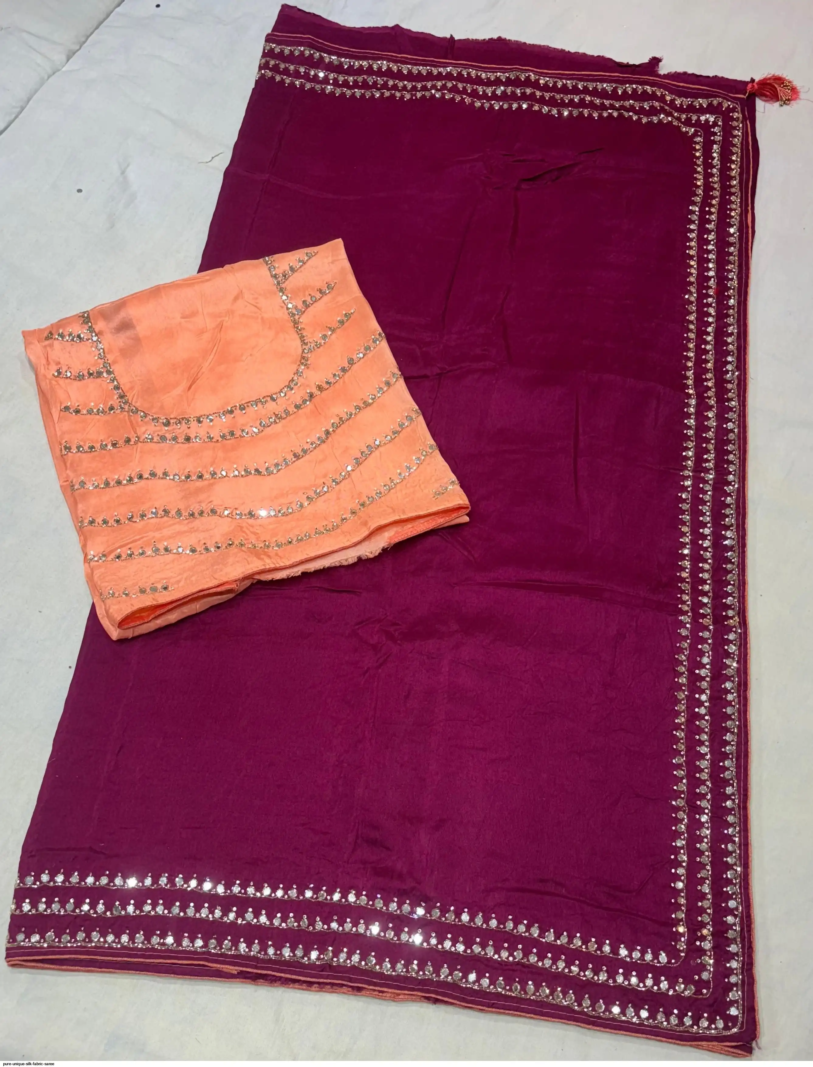 Pure UNIQUE silk fabric SAREE
