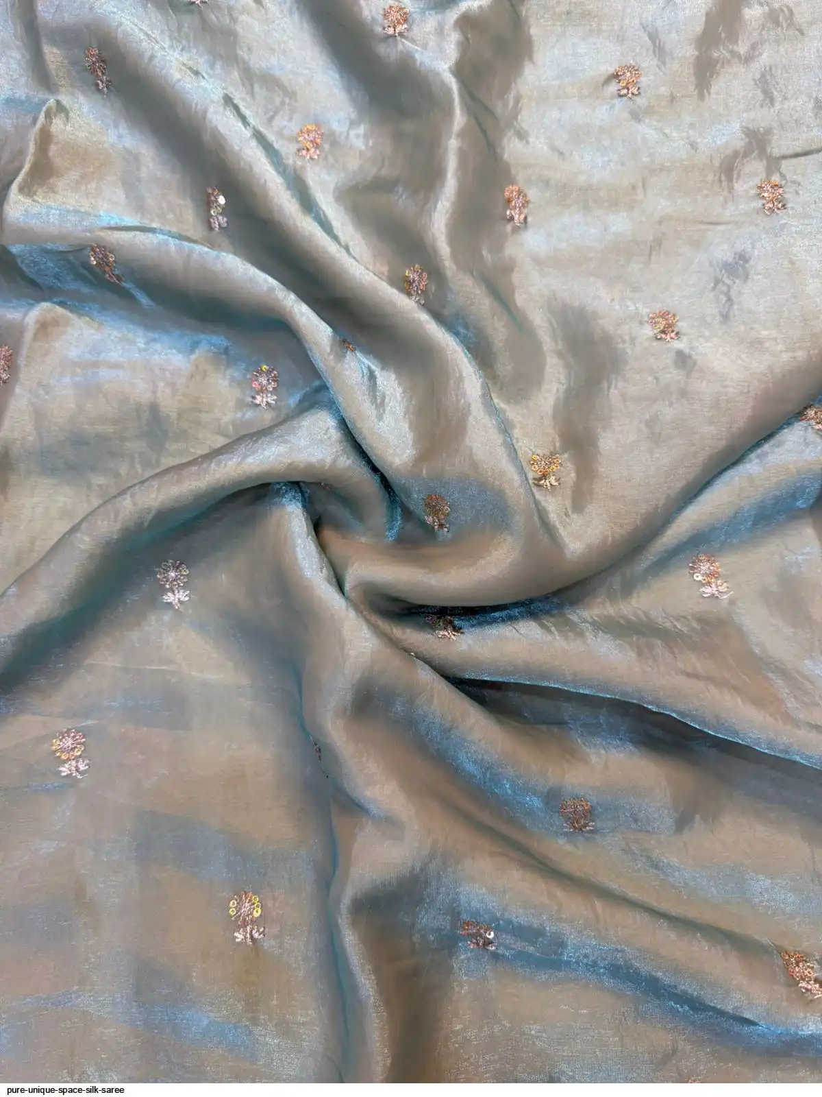 pure unique Space Silk saree