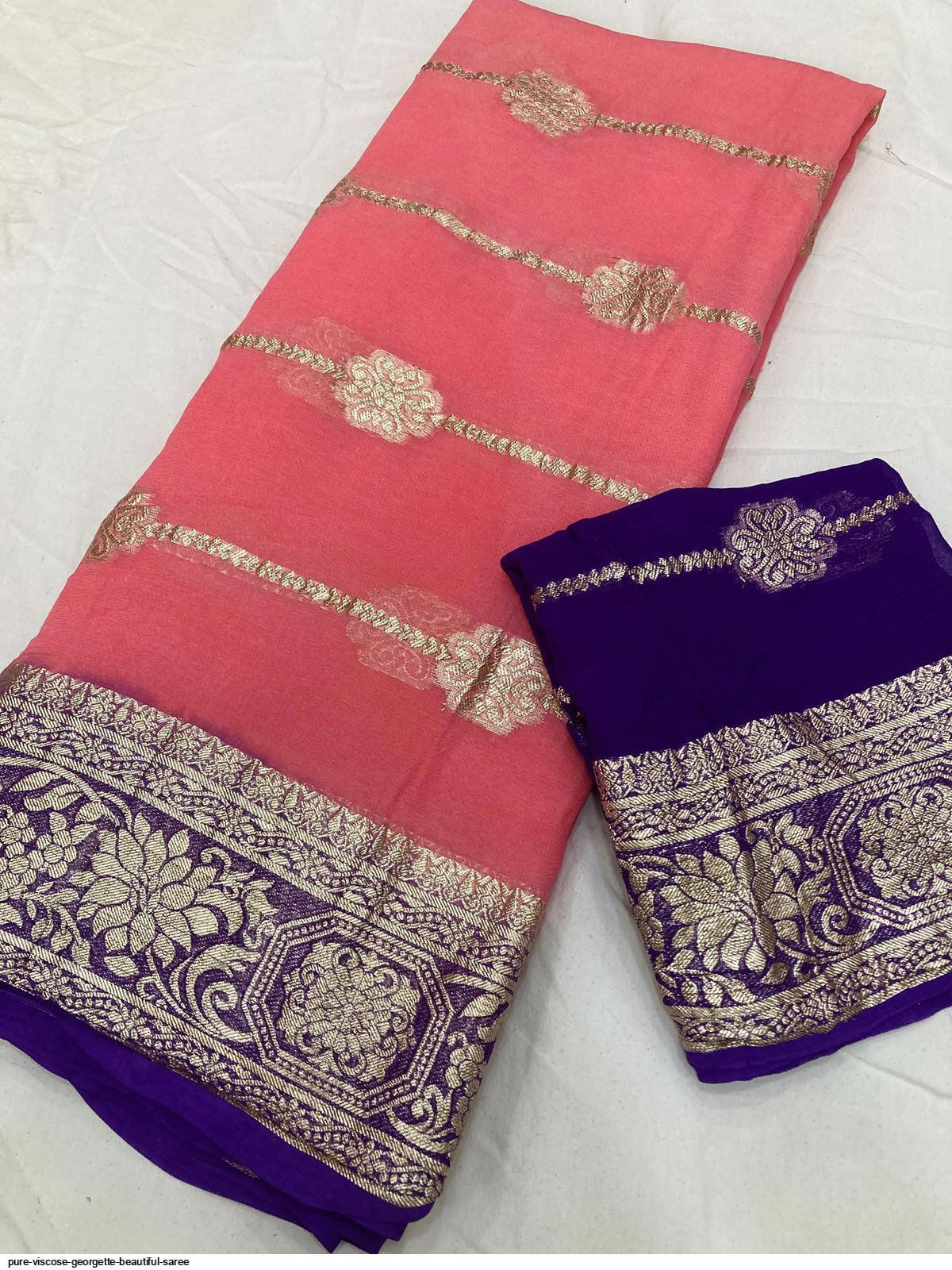 Georgette Saree Amazon Today Offer Saree Pure Viscose Georgette