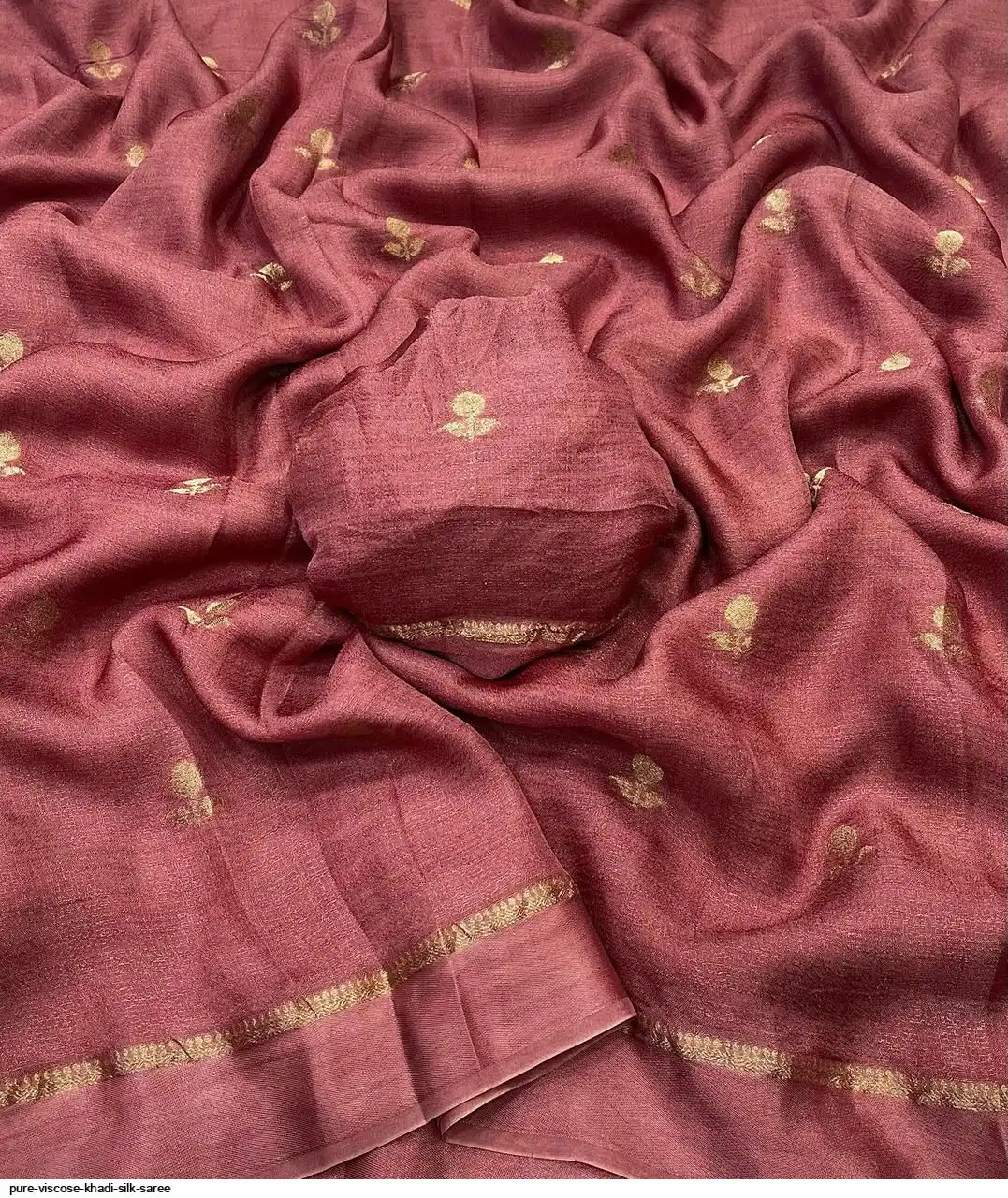 PURE VISCOSE KHADI SILK SAREE