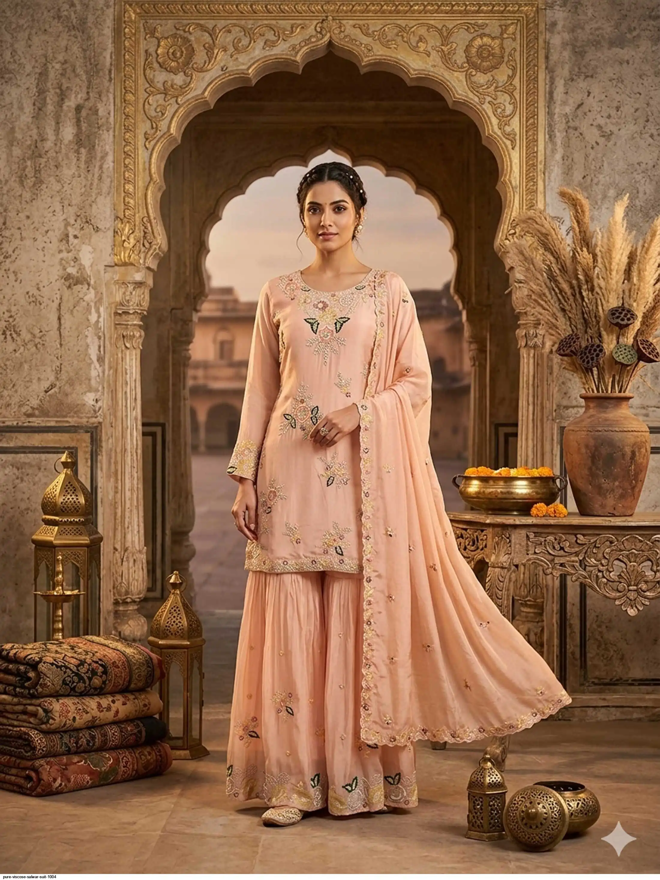 PURE VISCOSE SALWAR SUIT 1004 D