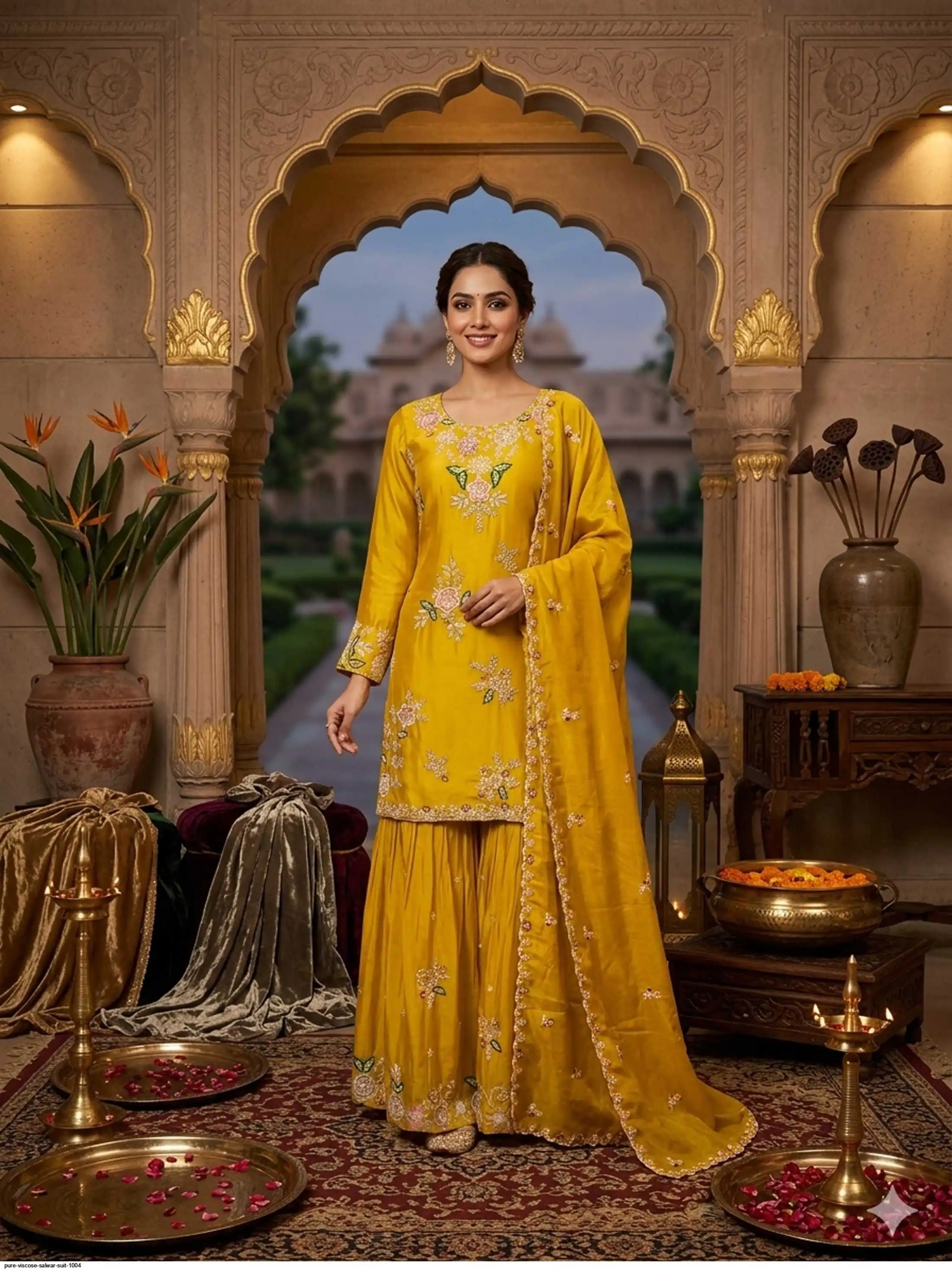 PURE VISCOSE SALWAR SUIT 1004 C