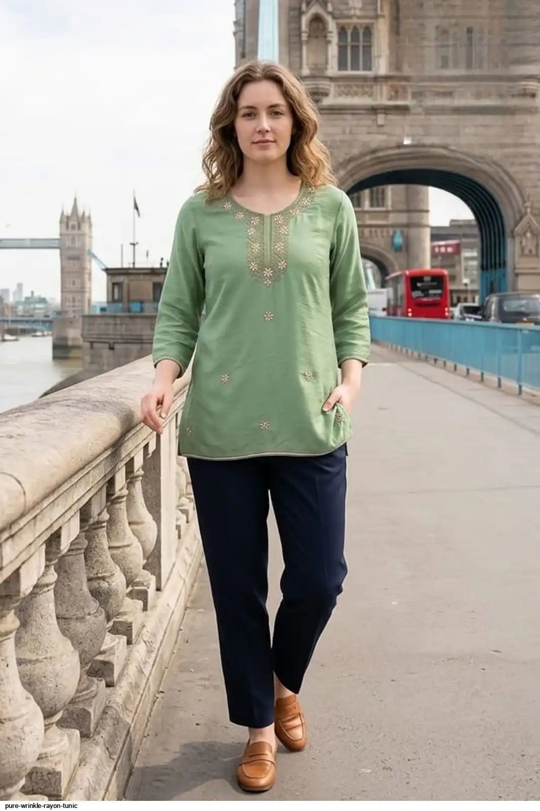 PURE WRINKLE RAYON TUNIC 29