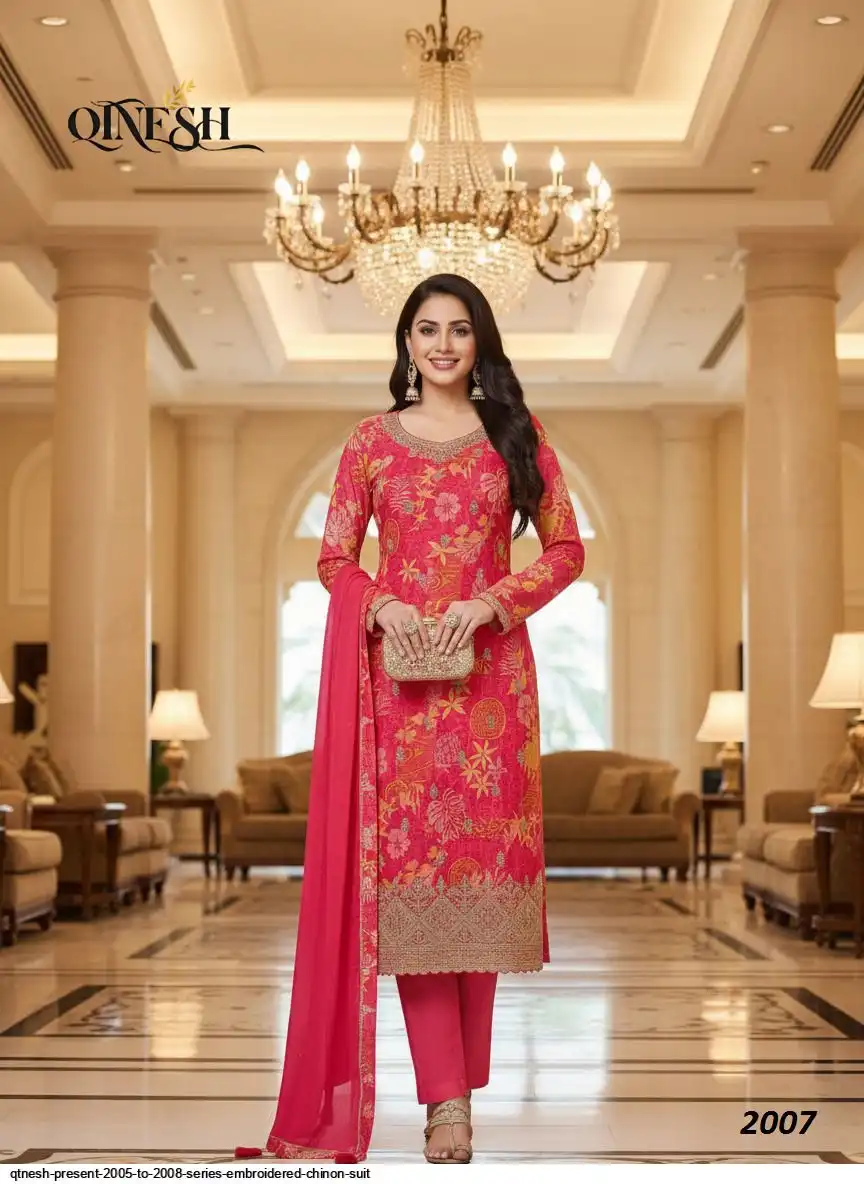 QTNESH PRESENT 2005 TO 2008 SERIES EMBROIDERED CHINON SUIT 2007