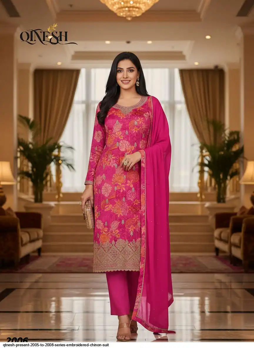 QTNESH PRESENT 2005 TO 2008 SERIES EMBROIDERED CHINON SUIT 2006