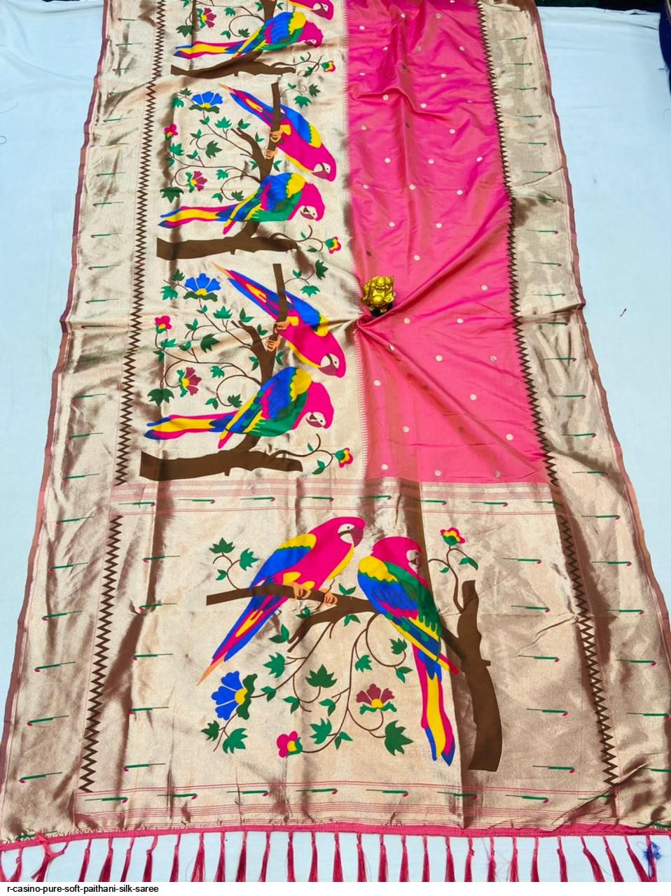 R CASINO PURE SOFT PAITHANI SILK SAREE D
