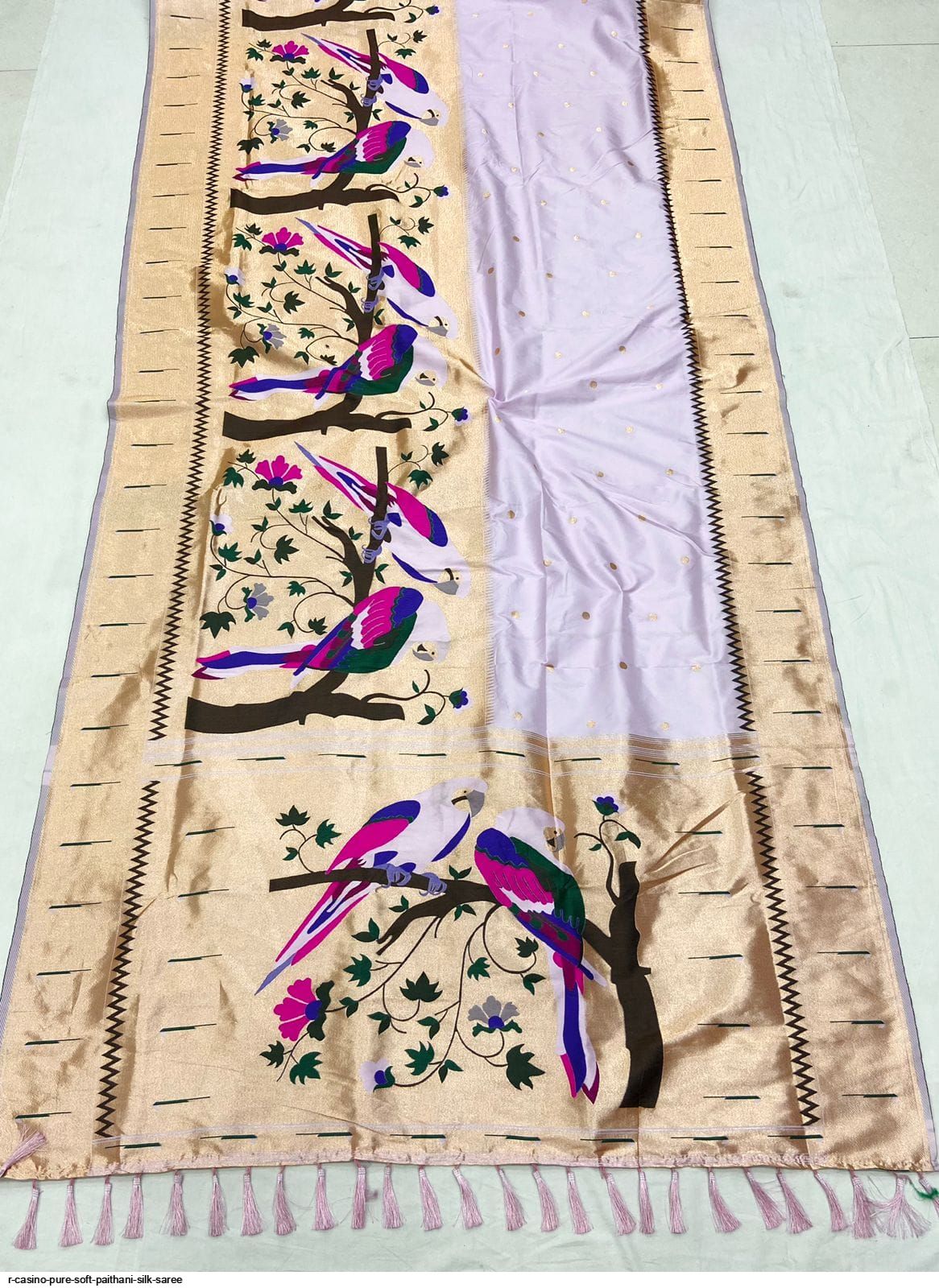 R CASINO PURE SOFT PAITHANI SILK SAREE H