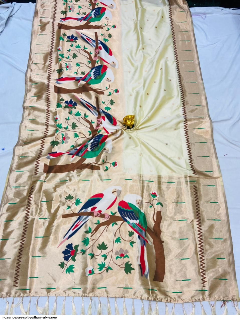 R CASINO PURE SOFT PAITHANI SILK SAREE A