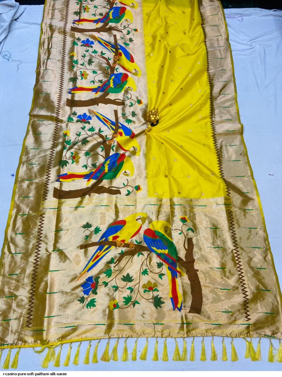 R CASINO PURE SOFT PAITHANI SILK SAREE C