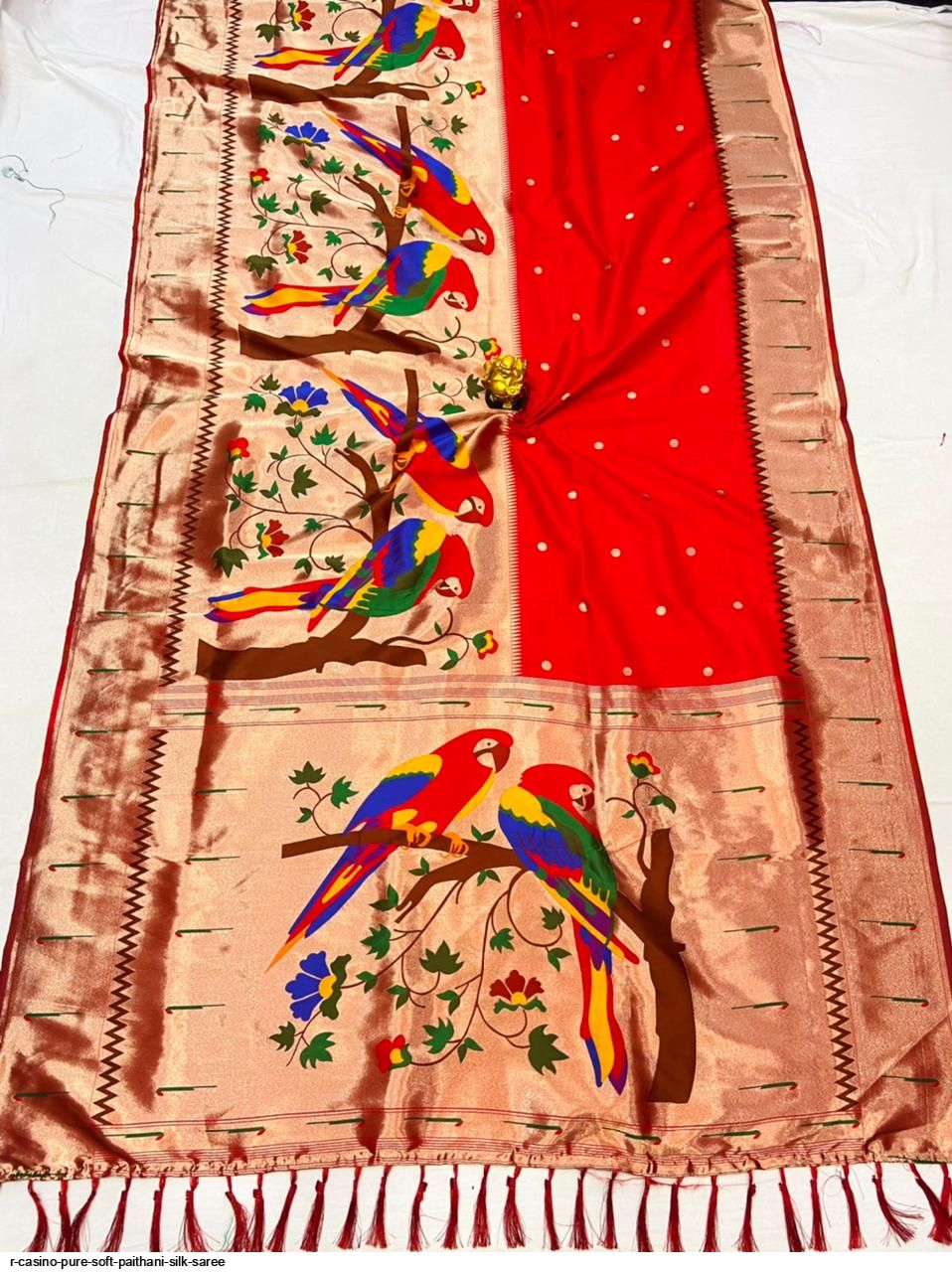 R CASINO PURE SOFT PAITHANI SILK SAREE E