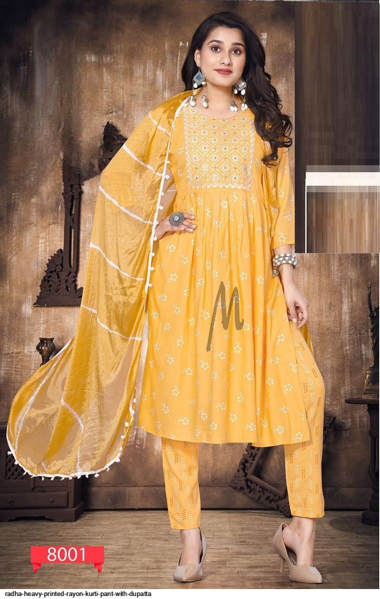 SURYAJYOTI KALKI VOL 1 KURTI PANT WITH DUPATTA