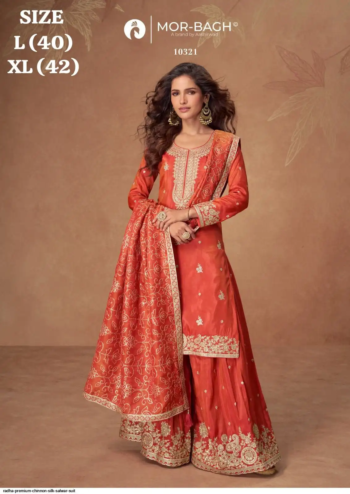 RADHA PREMIUM CHINNON SILK SALWAR SUIT 10321
