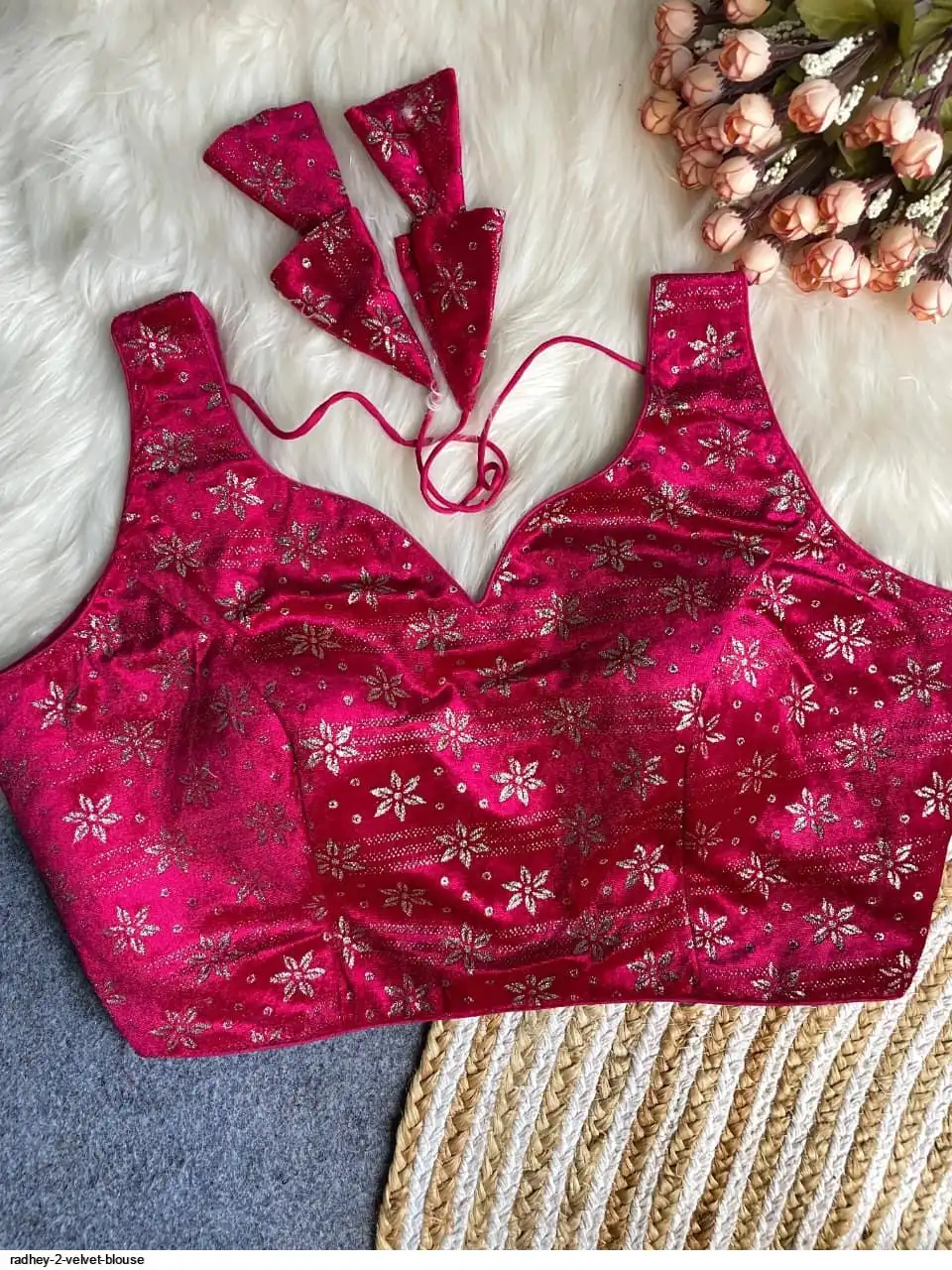 RADHEY 2 VELVET BLOUSE 2