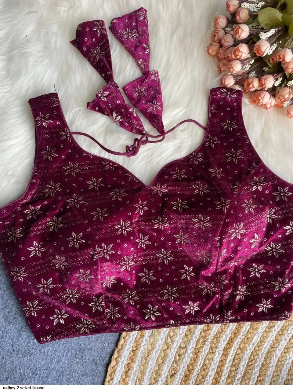 RADHEY 2 VELVET BLOUSE 3