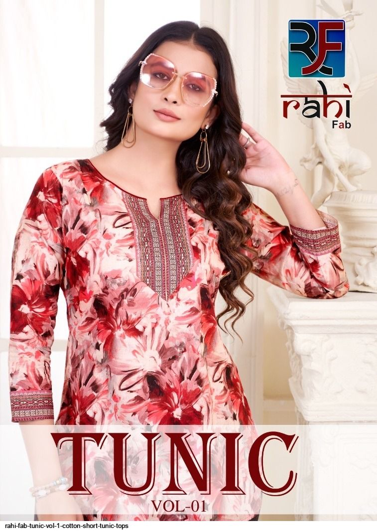 RAHI FAB TUNIC VOL 1 COTTON SHORT TUNIC TOPS