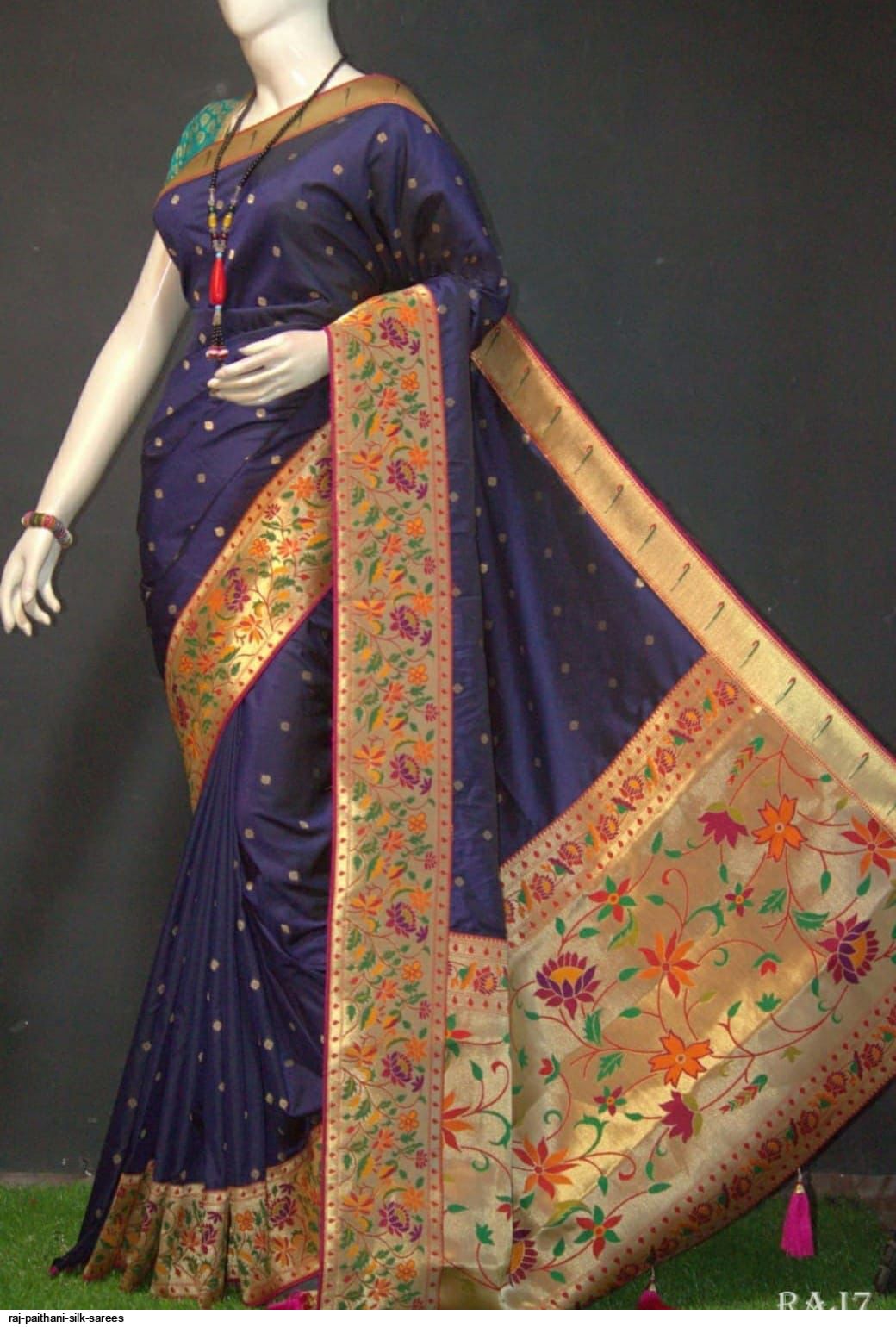 RAJ PAITHANI SILK SAREES B