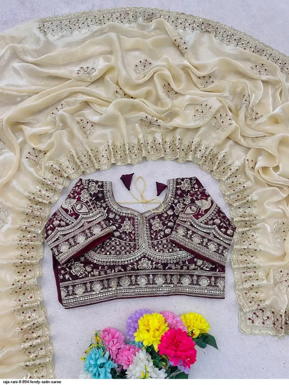 RAJA RANI LF 894 FENDY SATIN SAREE A