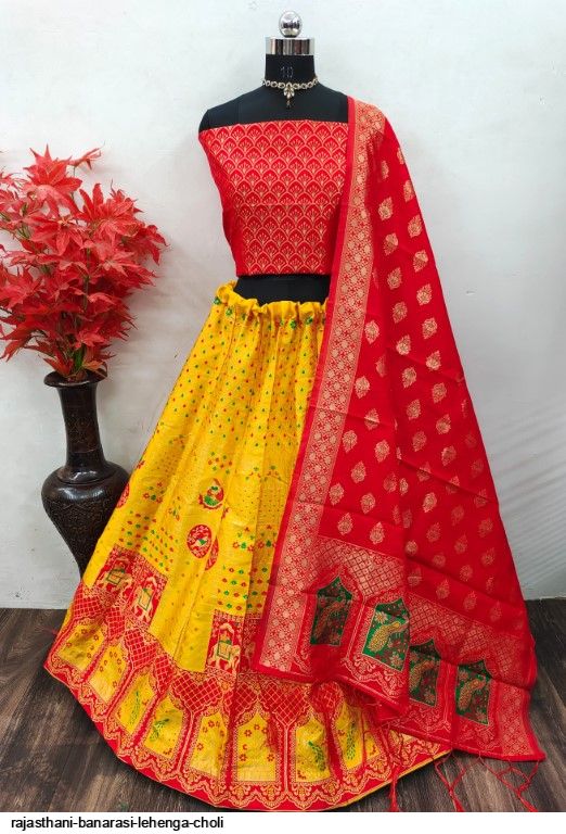 Designer Rajasthani Lehenga Choli Bridal Dress #BN1029 | Bridal lehenga red,  Bridal lehenga collection, Bridal dresses
