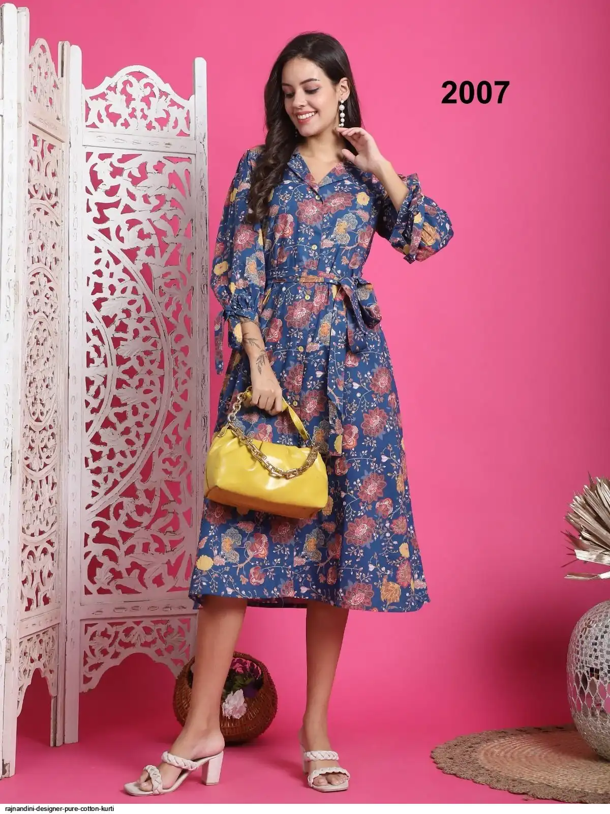 RAJNANDINI DESIGNER PURE COTTON KURTI 2007