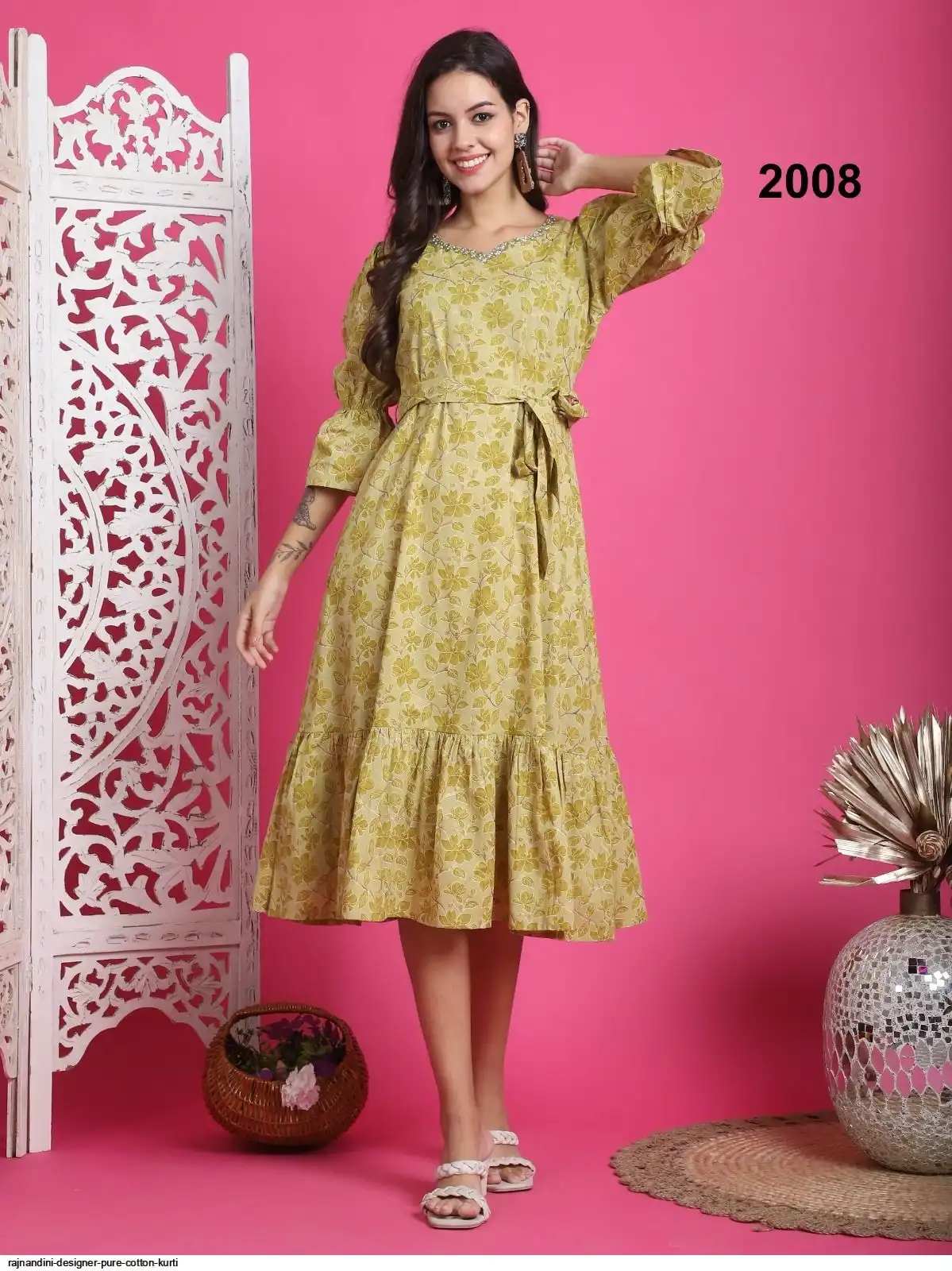 RAJNANDINI DESIGNER PURE COTTON KURTI 2008