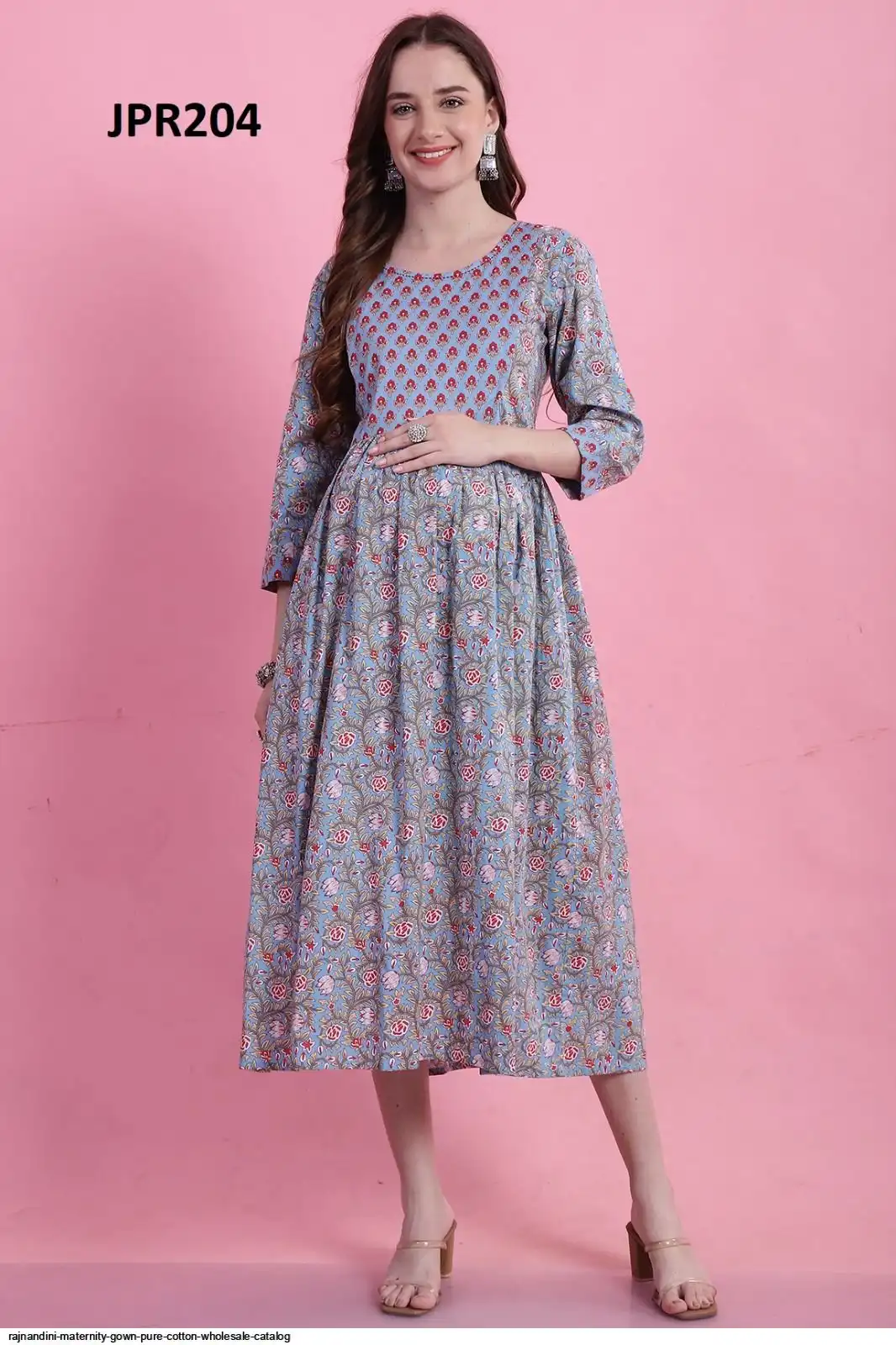 RAJNANDINI MATERNITY GOWN PURE COTTON WHOLESALE CATALOG B