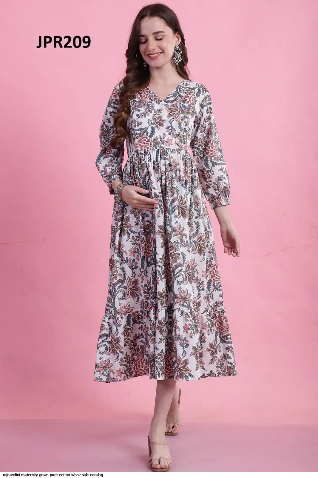 RAJNANDINI MATERNITY GOWN PURE COTTON WHOLESALE CATALOG E