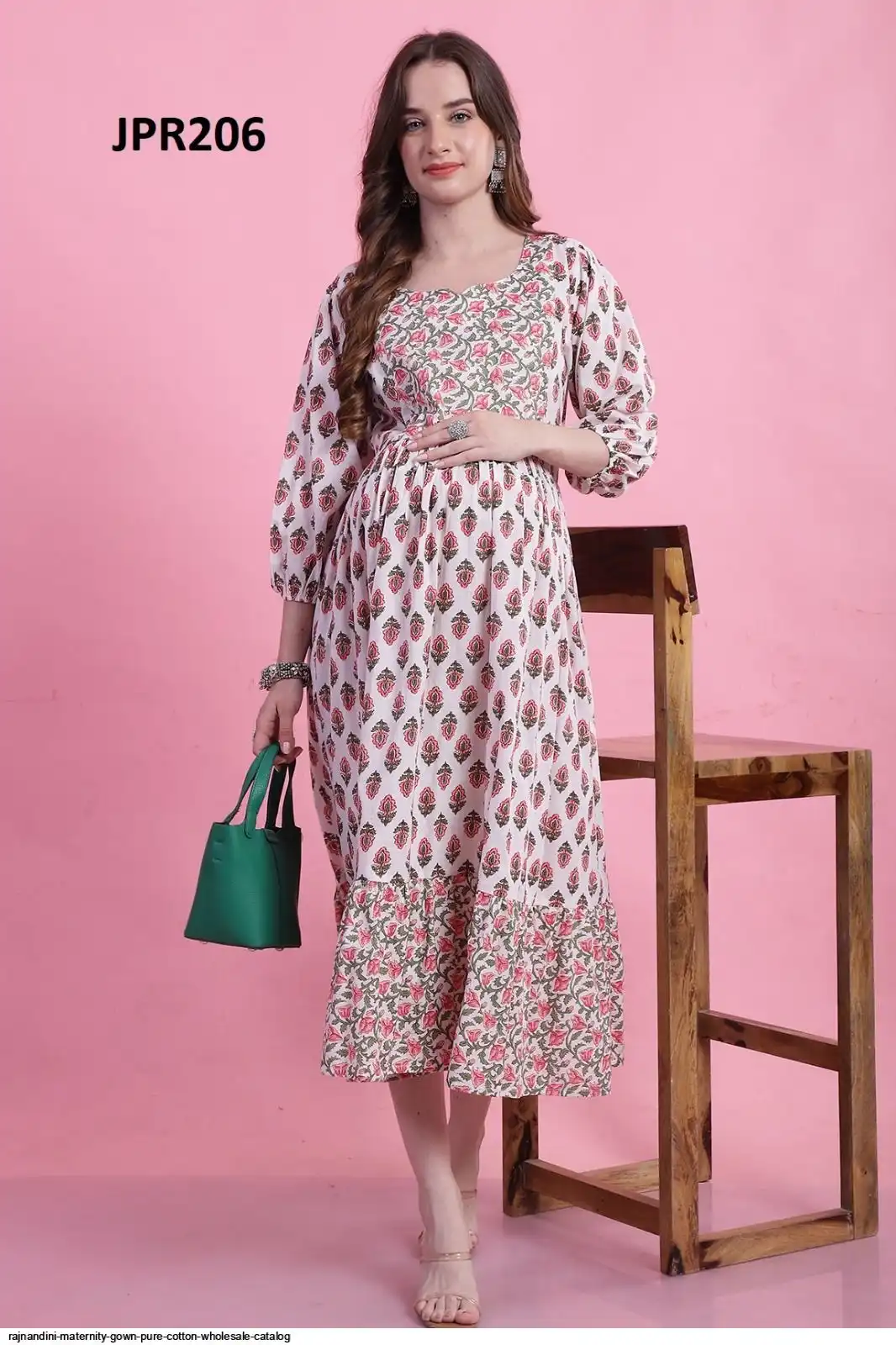 RAJNANDINI MATERNITY GOWN PURE COTTON WHOLESALE CATALOG D