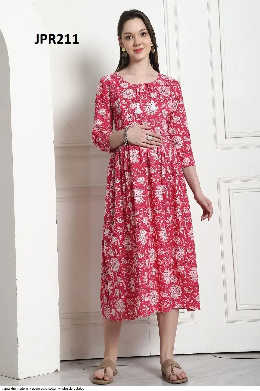 RAJNANDINI MATERNITY GOWN PURE COTTON WHOLESALE CATALOG F