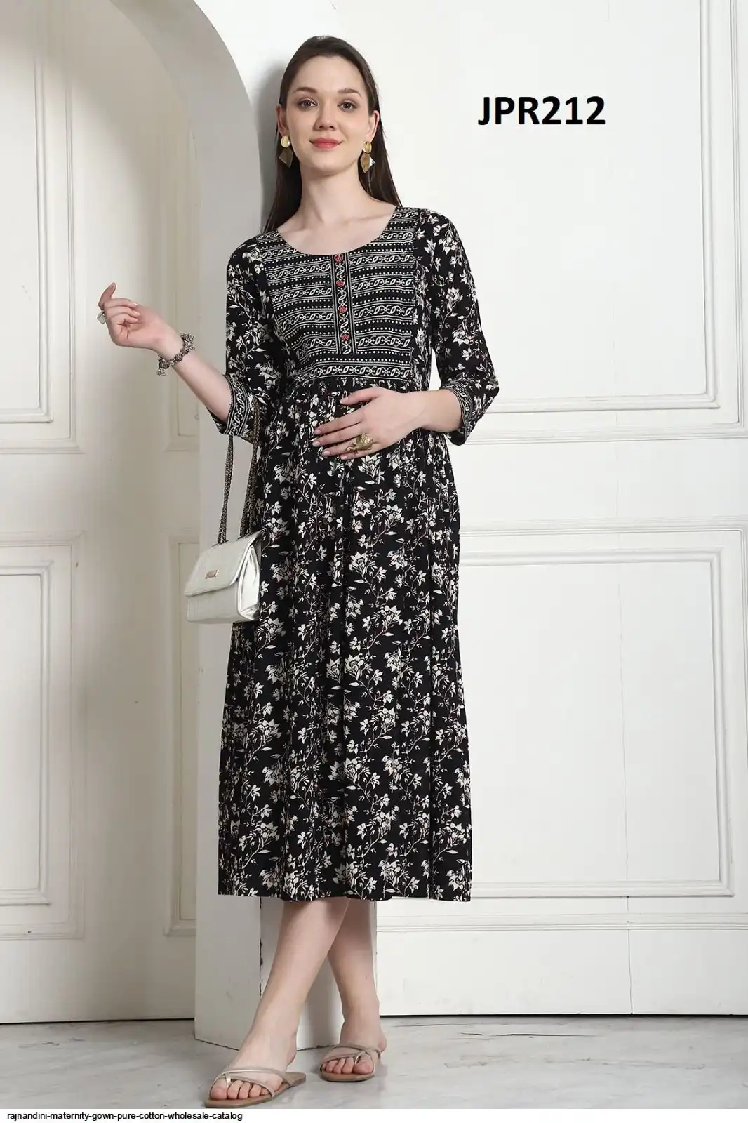 RAJNANDINI MATERNITY GOWN PURE COTTON WHOLESALE CATALOG G