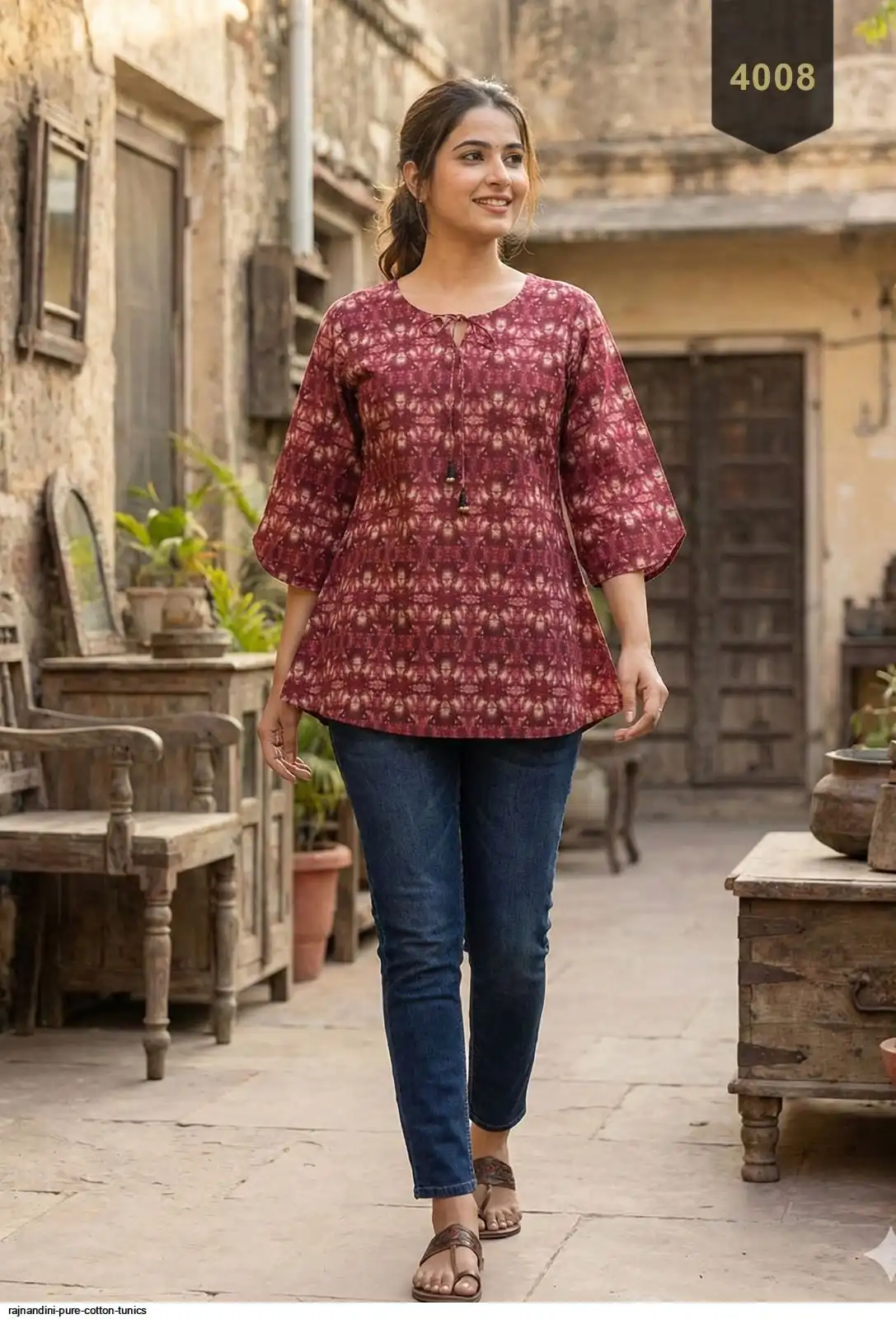 RAJNANDINI PURE COTTON TUNICS 4008
