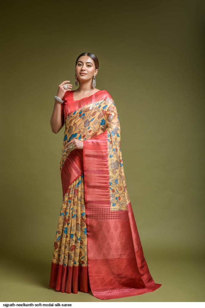 RAJPATH NEELKANTH SOFT MODAL SILK SAREE