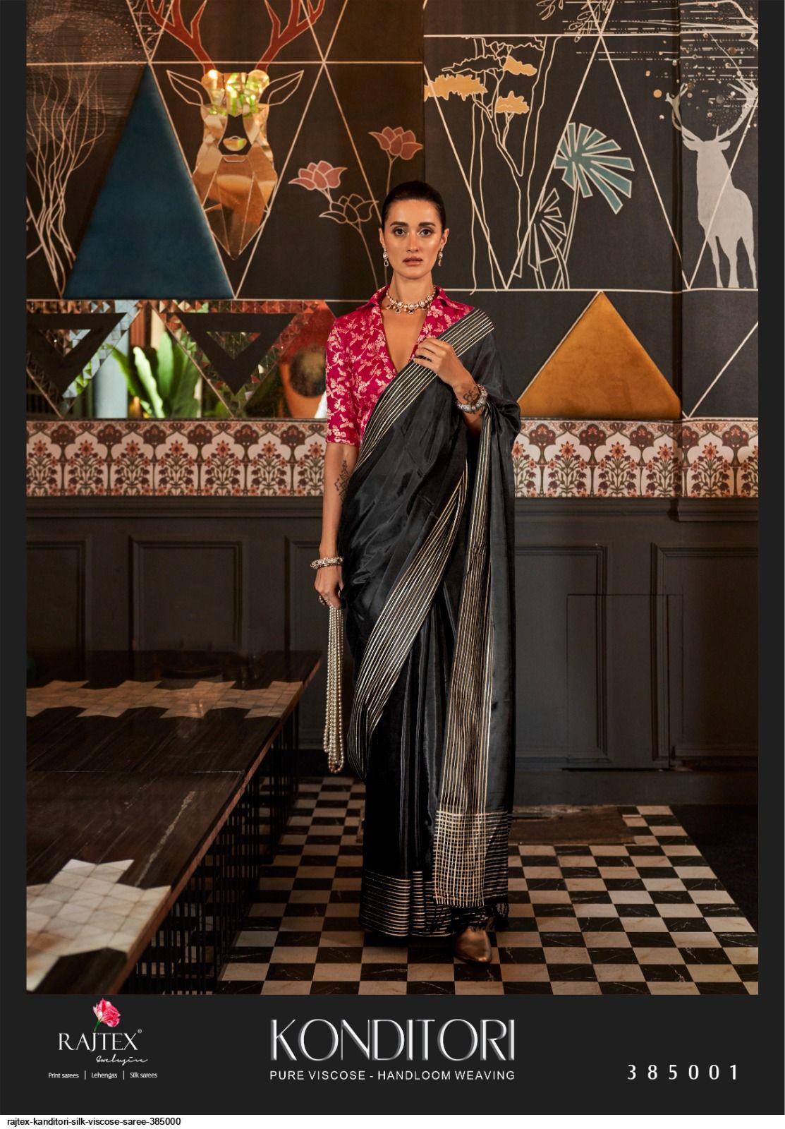 RAJTEX KANDITORI SILK VISCOSE SAREE 385000