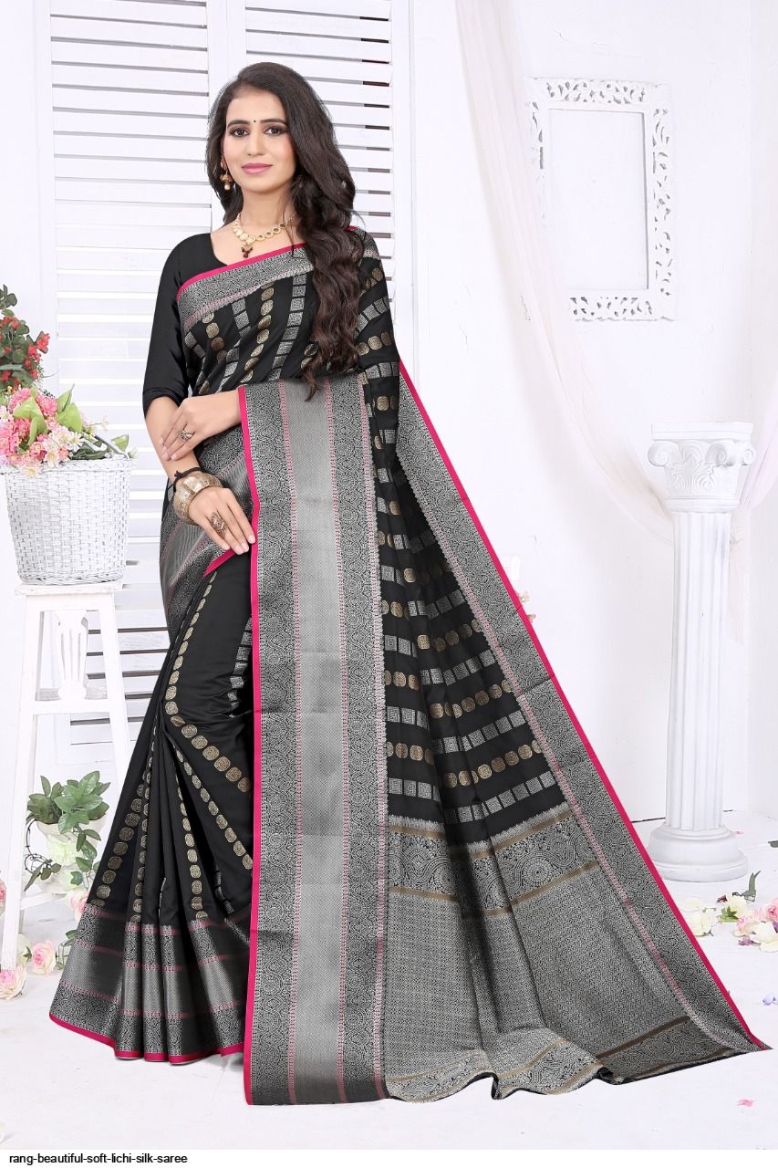 RANG BEAUTIFUL SOFT LICHI SILK SAREE C