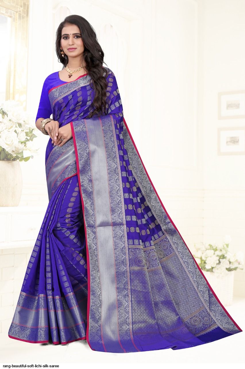 RANG BEAUTIFUL SOFT LICHI SILK SAREE B