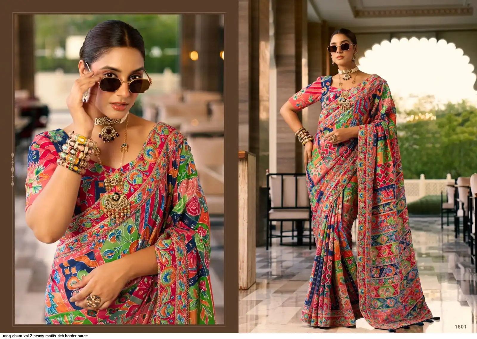 RANG DHARA VOL 2 HEAVY MOTIFS RICH BORDER SAREE 1601