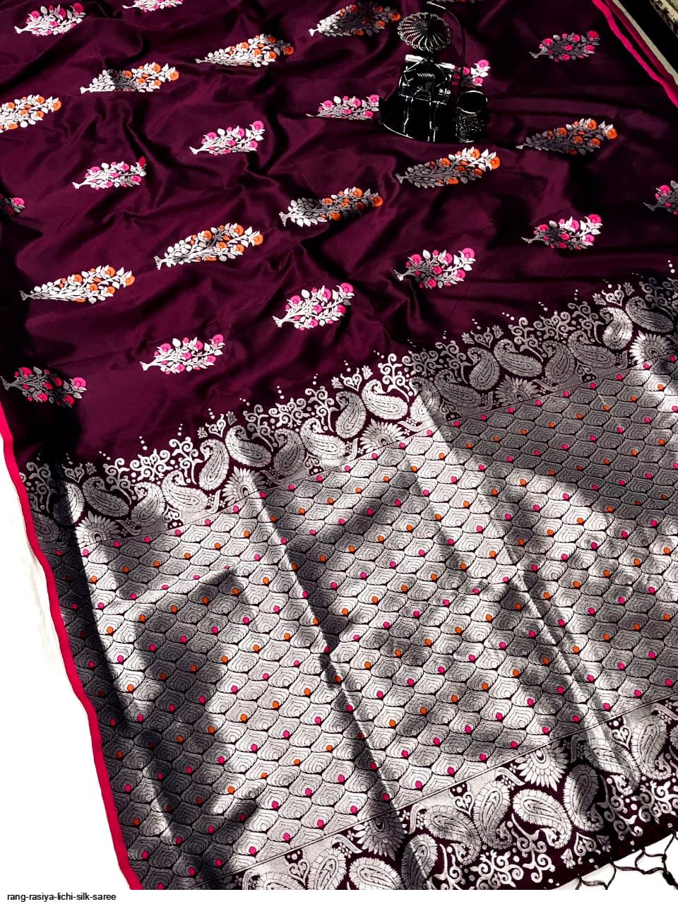 RANG RASIYA LICHI SILK SAREE A