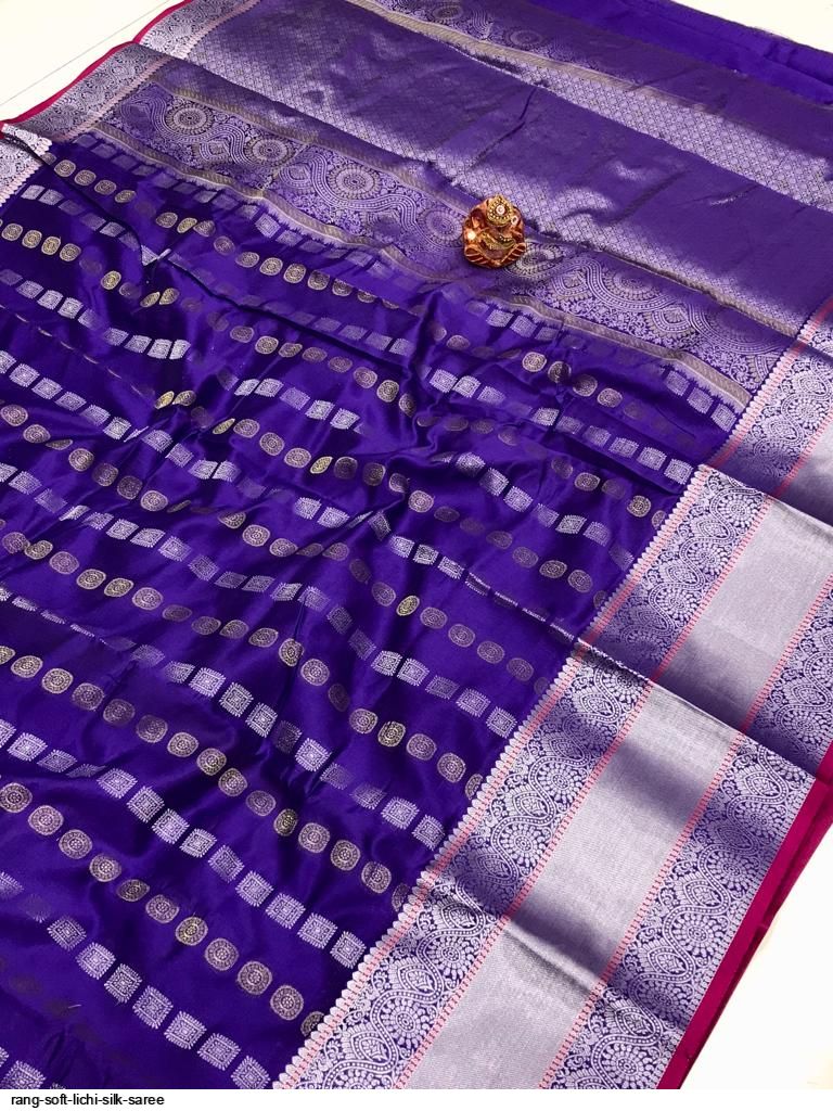 RANG SOFT LICHI SILK SAREE A
